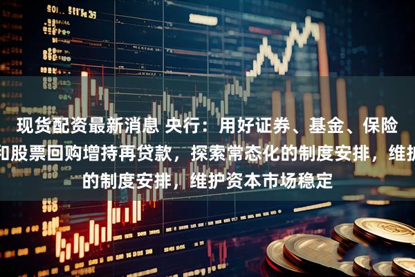 现货配资最新消息 央行：用好证券、基金、保险公司互换便利和股票回购增持再贷款，探索常态化的制度安排，维护资本市场稳定